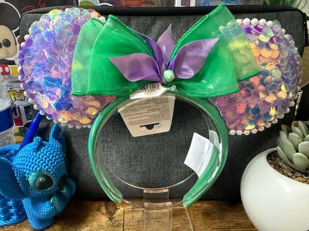 NWT Disney Parks The Little Mermaid Ariel Sequin Ears Headband
